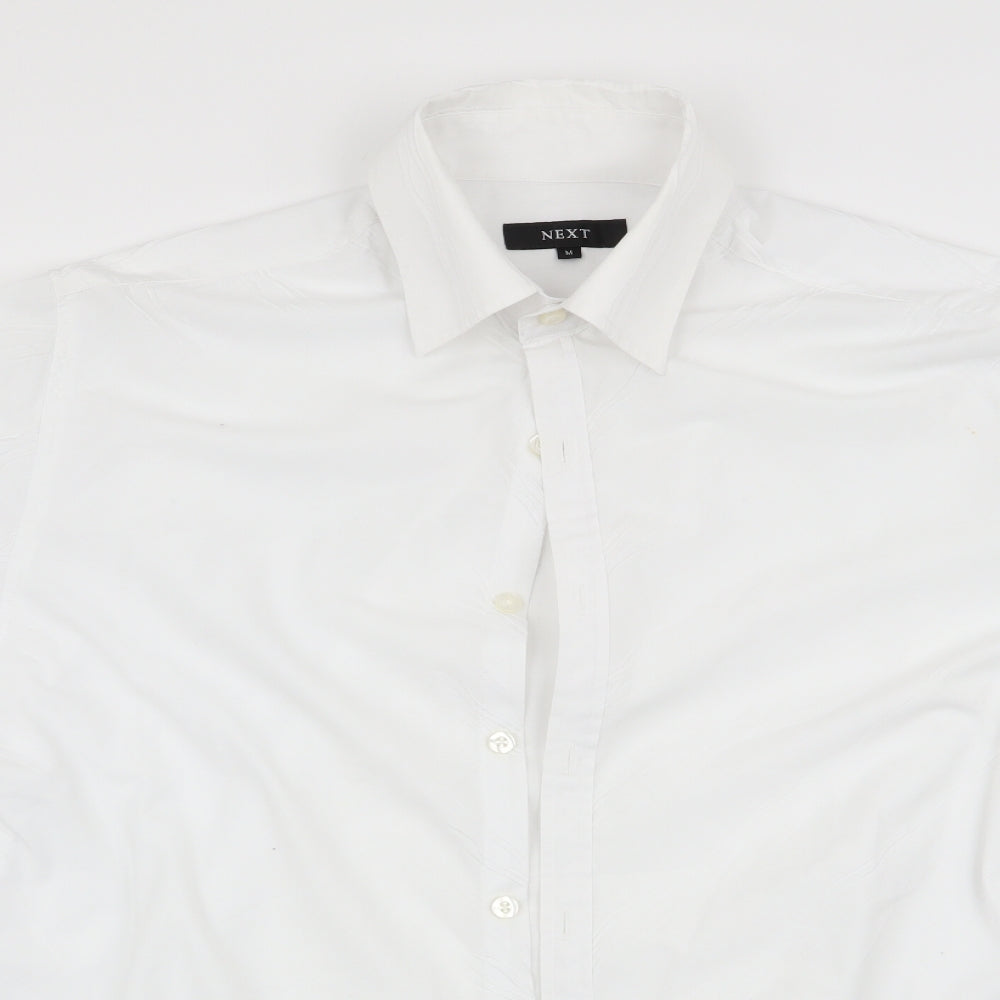 NEXT Mens White    Button-Up Size M