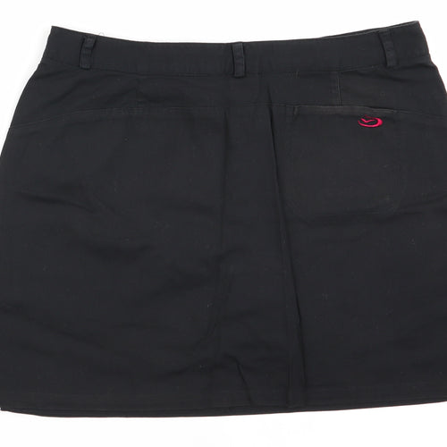 FIve Seasons Womens Black   A-Line Skort Size 12  - Skirt/Short