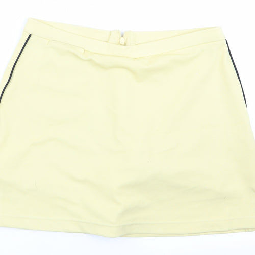 Addidas Womens Yellow   A-Line Skort Size 8  - CLIMACOOL