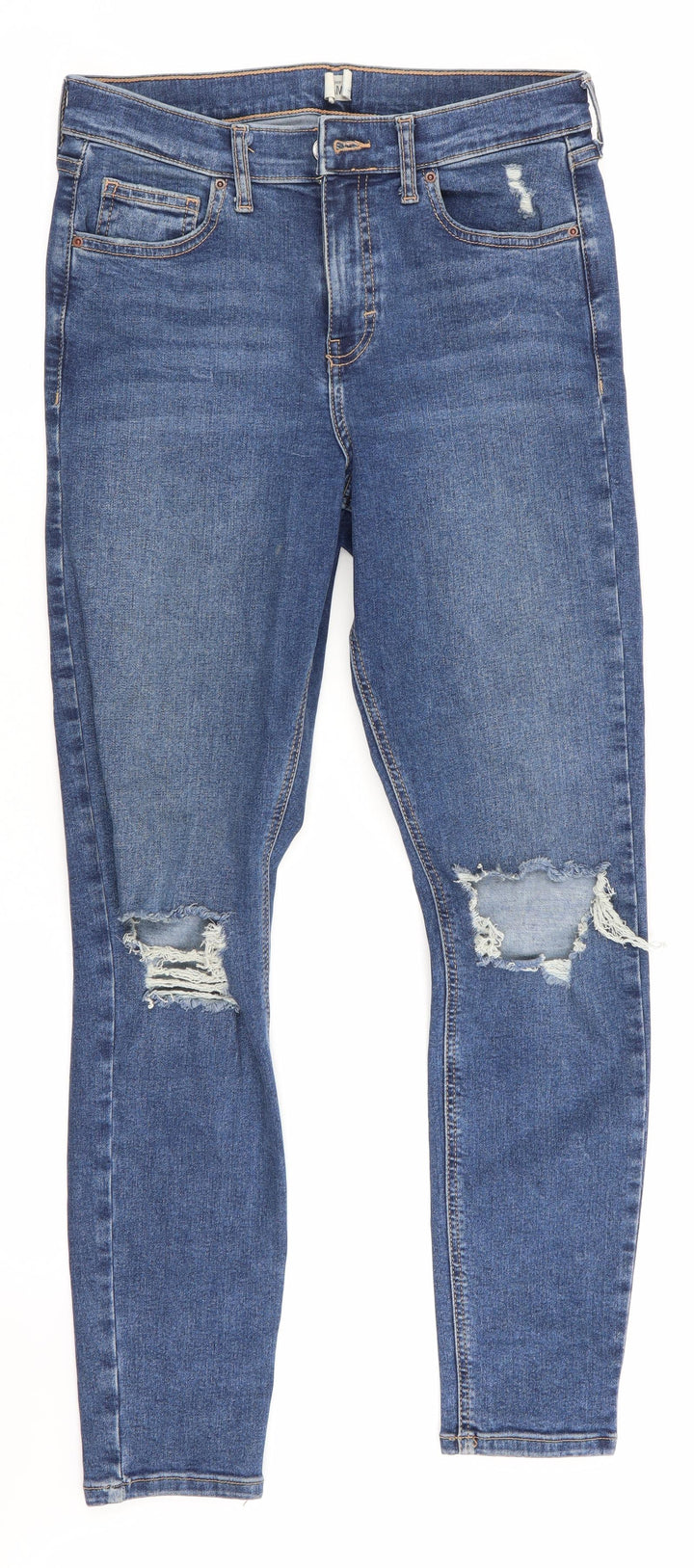 Topshop Jamie Mens Blue   Straight Jeans Size 28 in L28 in