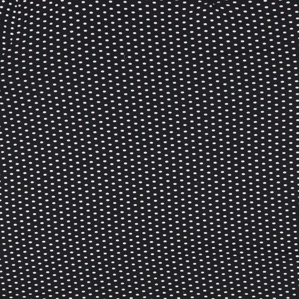 TU Womens Black Polka Dot  Tunic Blouse Size 16