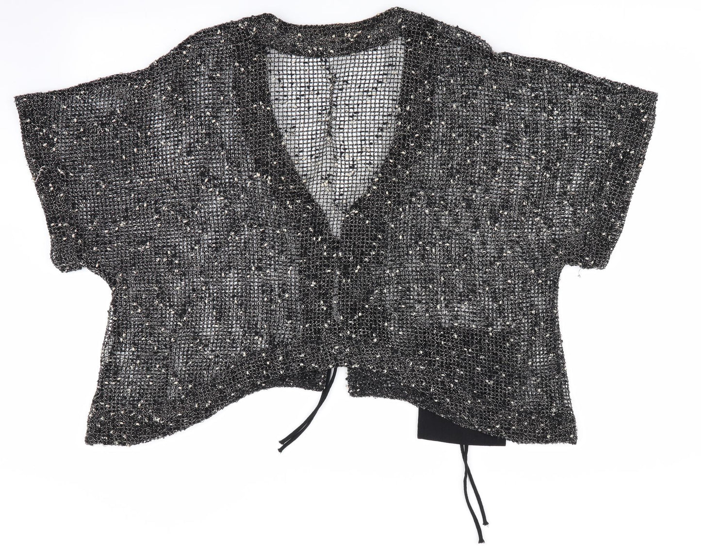 Neslay Womens Black Polka Dot  Cardigan Jumper