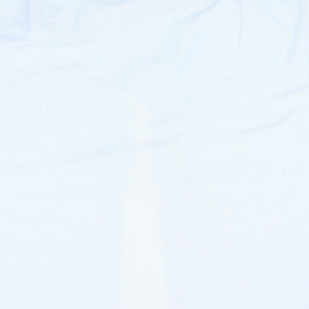 Marks and Spencer Mens Blue Striped   Dress Shirt Size 15.5