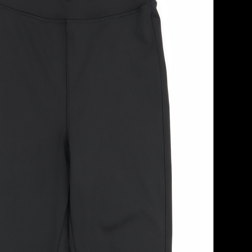 Florence and Fred Womens Black   Cropped Leggings Size 12 L16 in