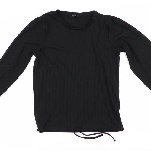 Peacocks Womens Black   Tunic Blouse Size 14