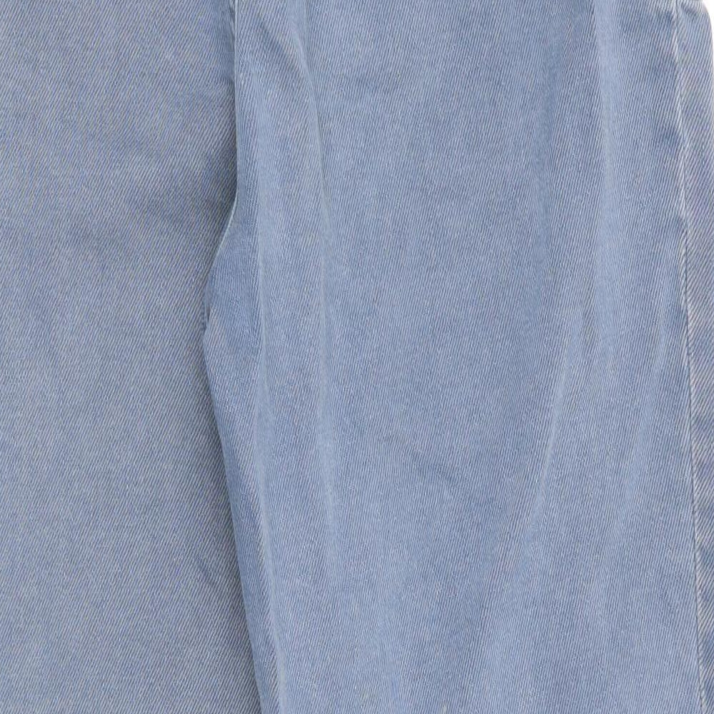 TU Womens Blue   Straight Jeans Size 12 L24 in - elasticated back