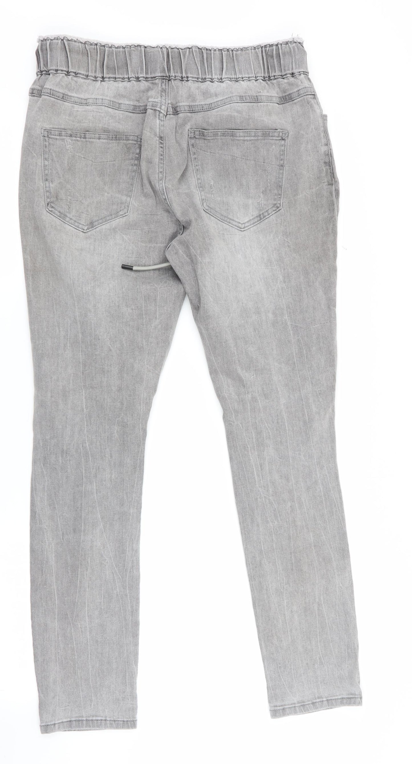 Preworn Womens Grey   Jegging Jeans Size L L28 in