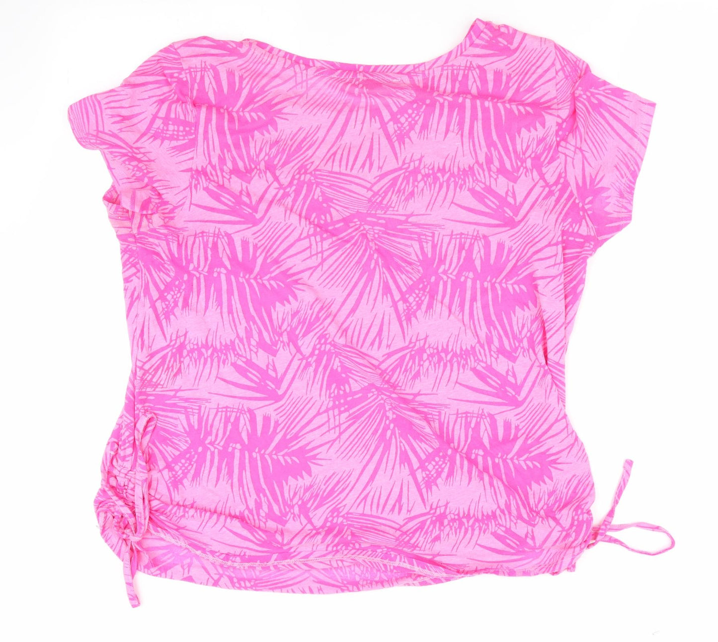 George Womens Pink Floral  Basic T-Shirt