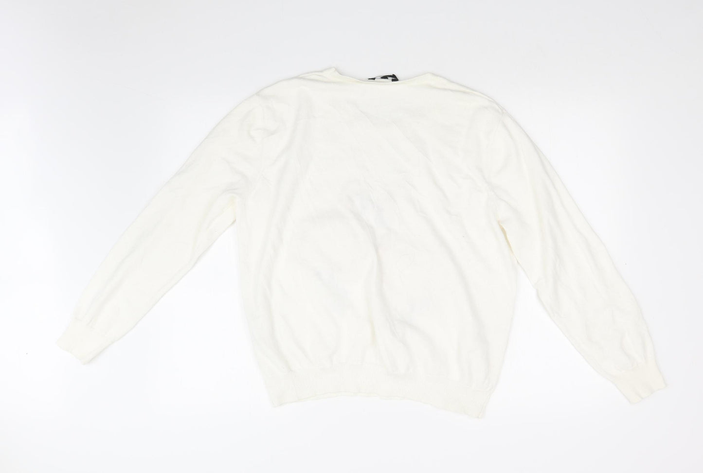 Peacocks Womens White   Pullover Jumper Size 20