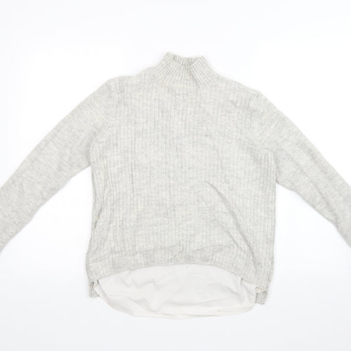 Papaya Womens Grey  Knit Pullover Jumper Size 14