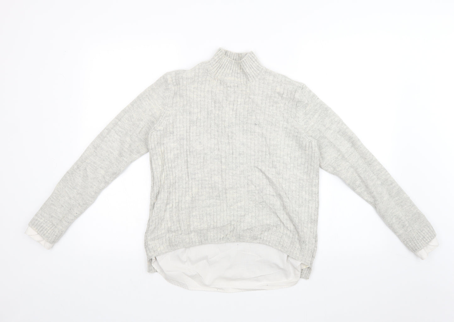 Papaya Womens Grey  Knit Pullover Jumper Size 14
