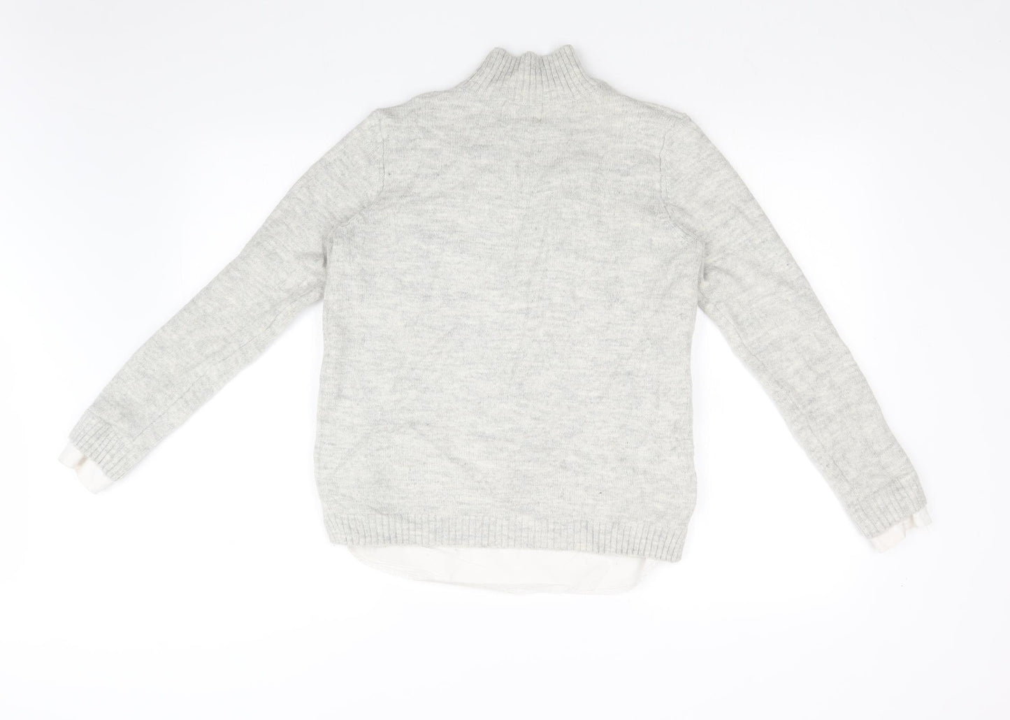 Papaya Womens Grey  Knit Pullover Jumper Size 14