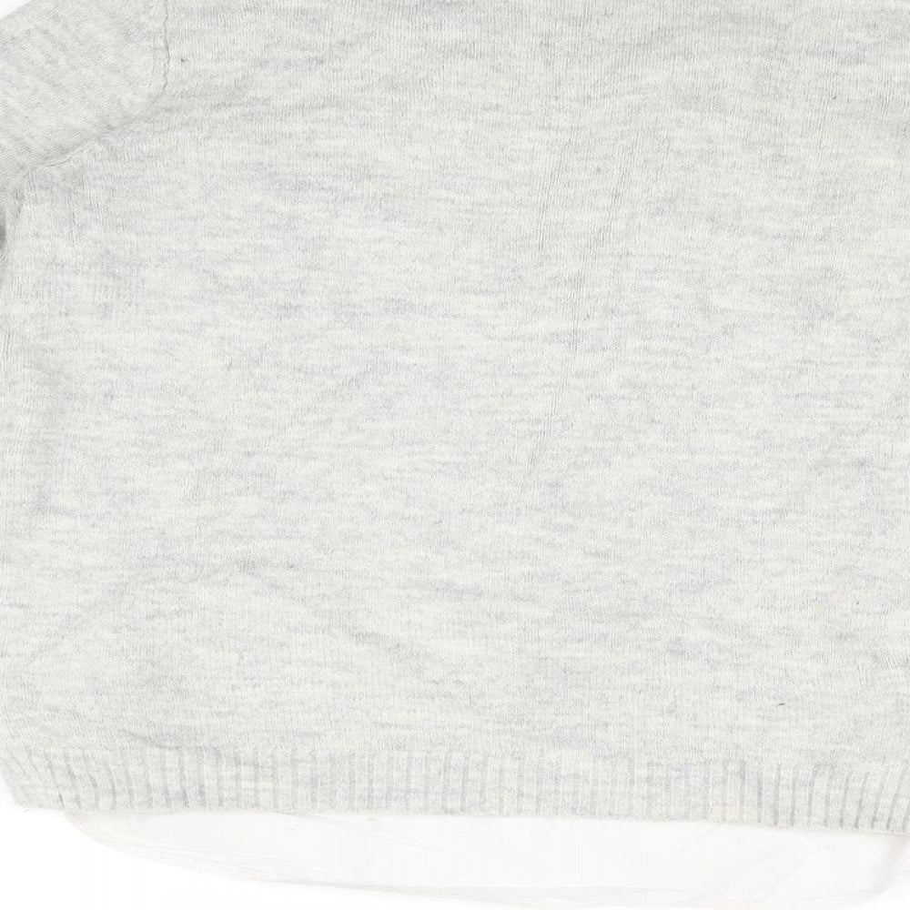 Papaya Womens Grey  Knit Pullover Jumper Size 14