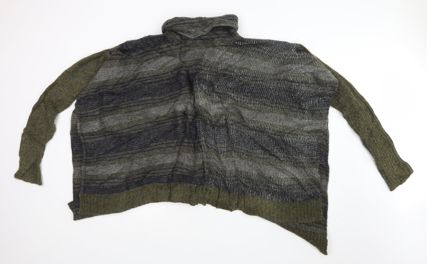 Sarah Pacini Womens Multicoloured Check  Cardigan Jumper One Size