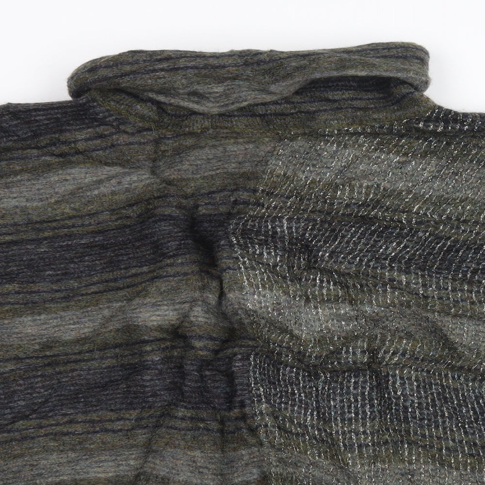 Sarah Pacini Womens Multicoloured Check  Cardigan Jumper One Size