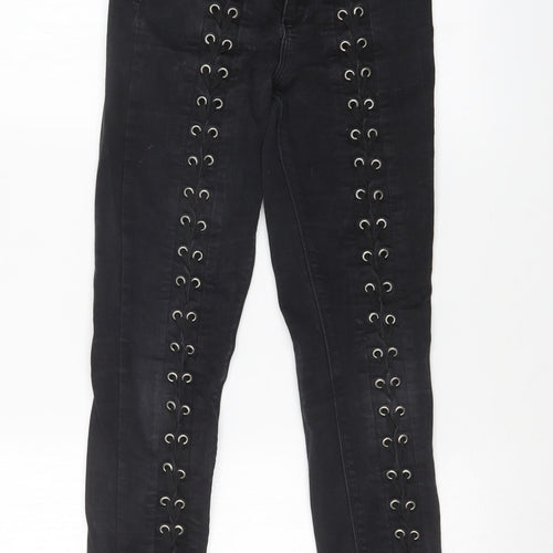 River Island Womens Black   Skinny Jeans Size 8 L25 in
