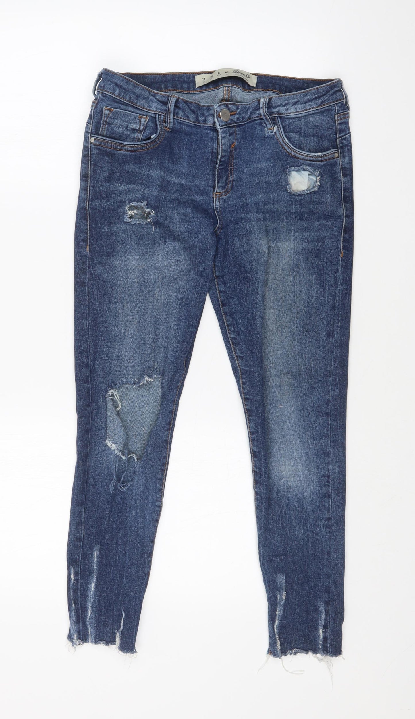 DENIM CO Womens Blue   Skinny Jeans Size 10 L24 in