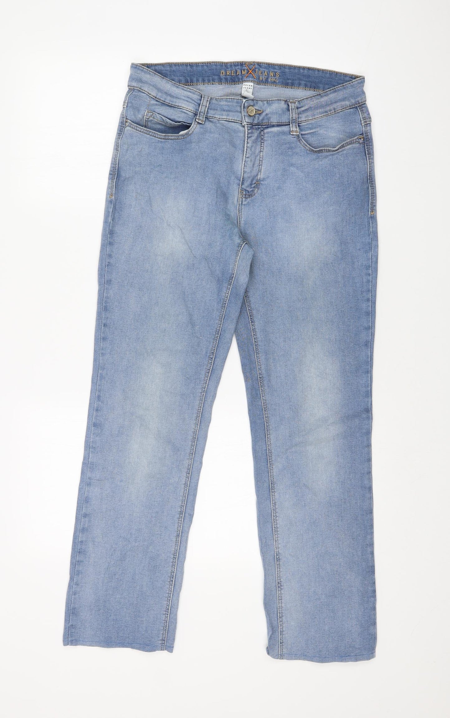 MAC Womens Blue   Straight Jeans Size 12 L27 in