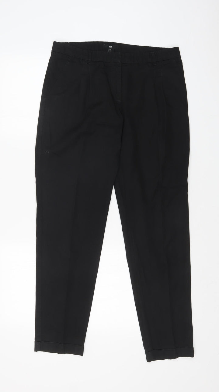 H&M Womens Black Trousers Size 31 in L27 in