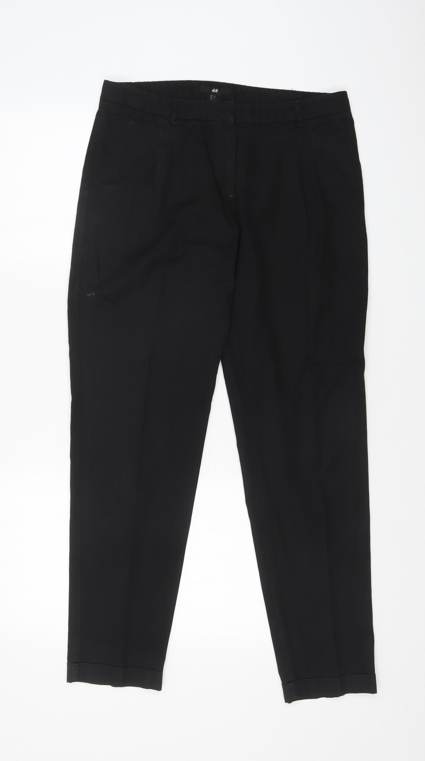 H&M Womens Black   Trousers  Size 31 in L27 in