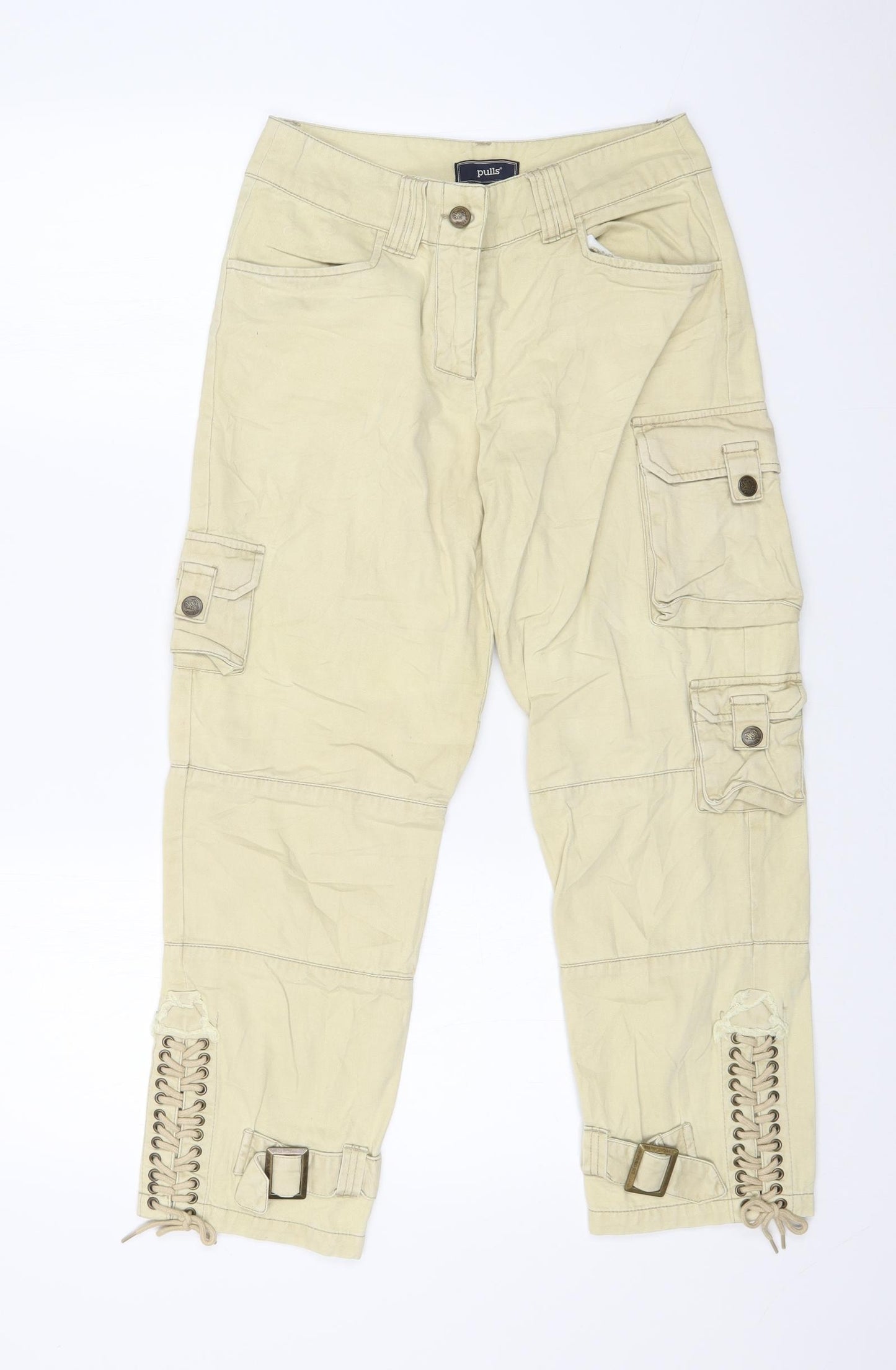 PULLS Womens Beige   Cropped Jeans Size 10 L23 in
