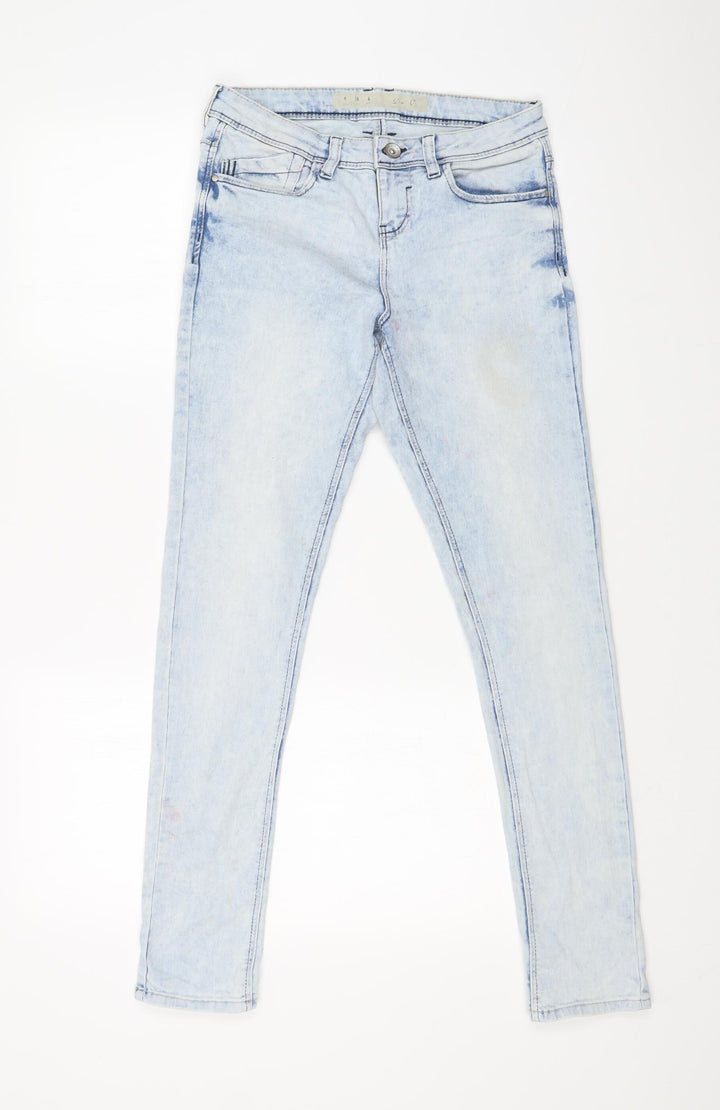 DENIM CO Womens Blue   Skinny Jeans Size 8 L28 in