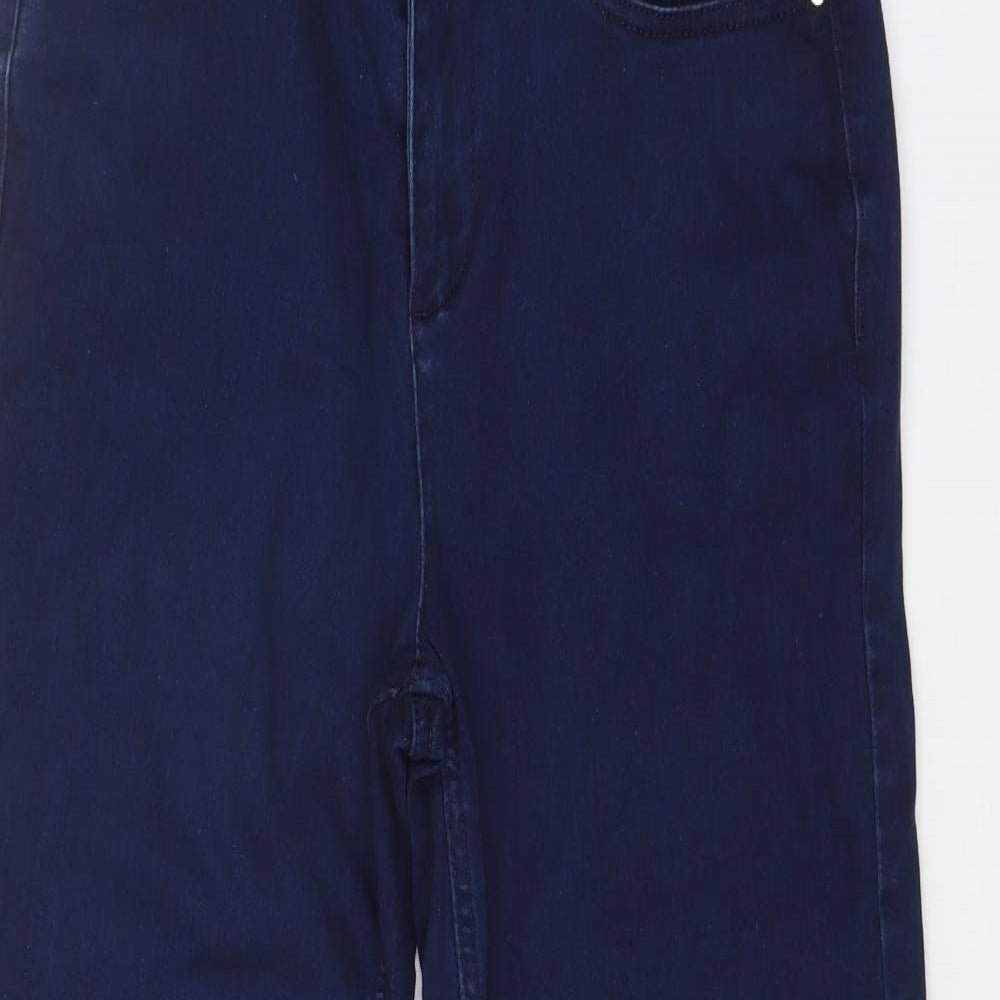 M&S Womens Blue   Straight Jeans Size 12 L27 in
