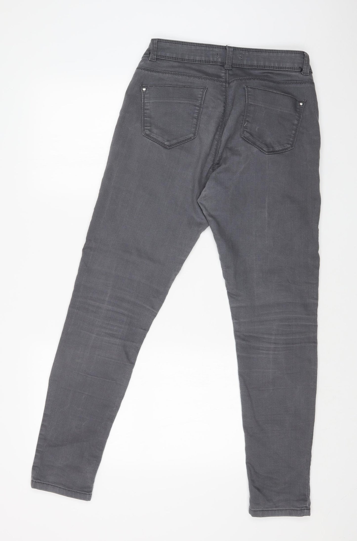 Dorothy Perkins Womens Grey   Skinny Jeans Size 12 L29 in