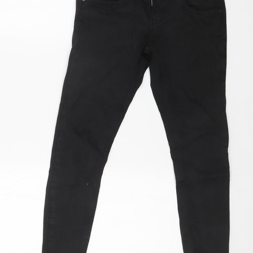 NEVER DENIM Womens Black   Skinny Jeans Size 28 in L23 in