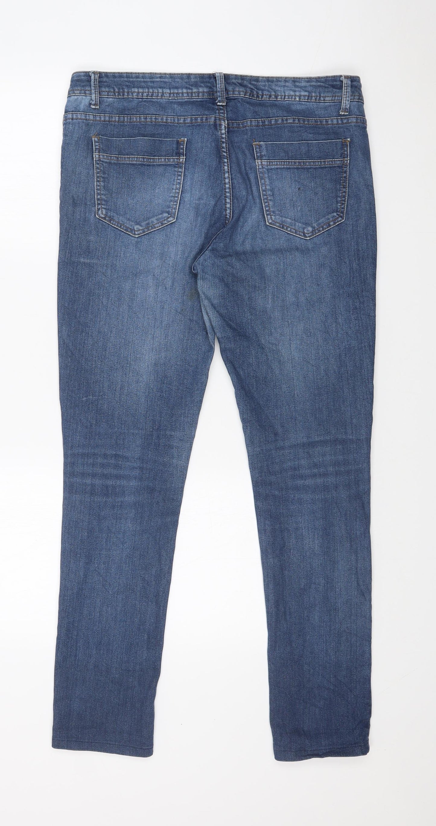 DENIM CO Womens Blue   Straight Jeans Size 16 L29 in