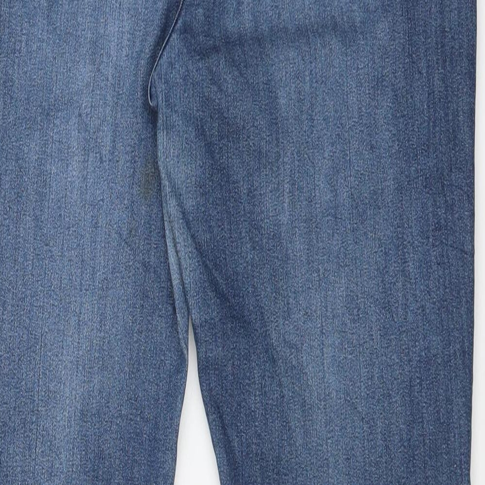 DENIM CO Womens Blue   Straight Jeans Size 16 L29 in