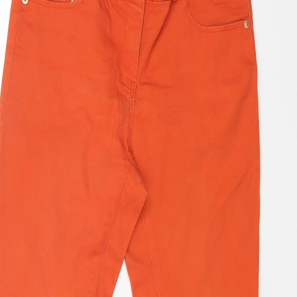 H&M Womens Orange   Skinny Jeans Size 10 L30 in