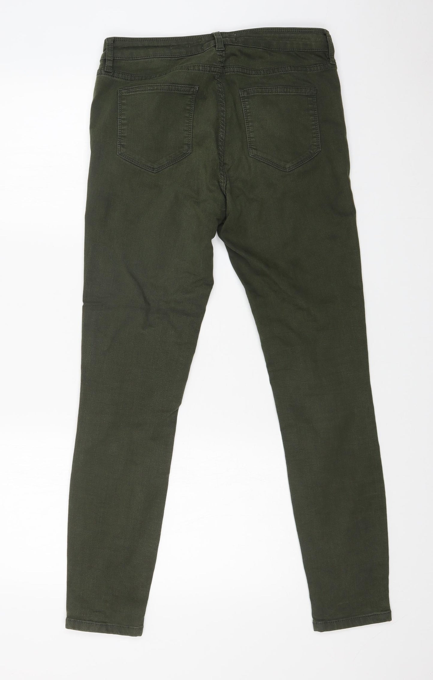 Fat Face Womens Green   Skinny Jeans Size 12 L28 in