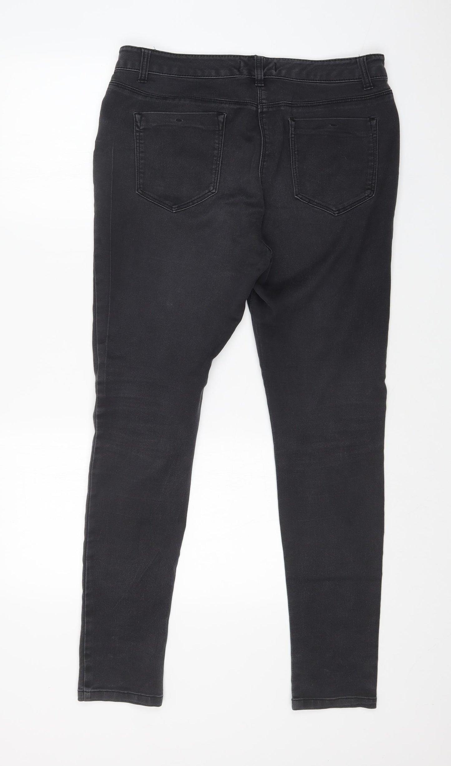 South Womens Black   Skinny Jeans Size 14 L28 in