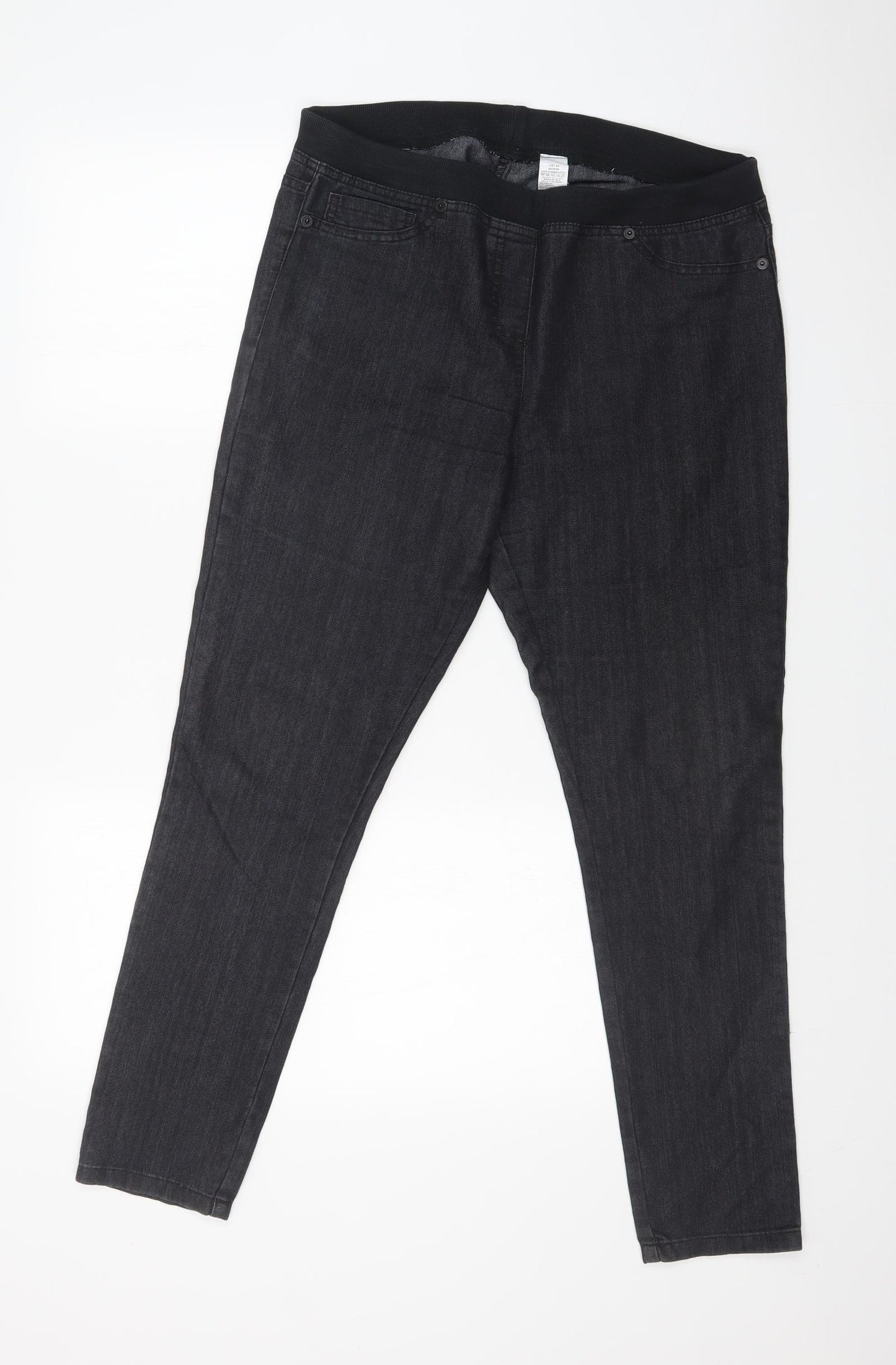 Preworn Womens Black   Jegging Leggings Size 14 L29 in