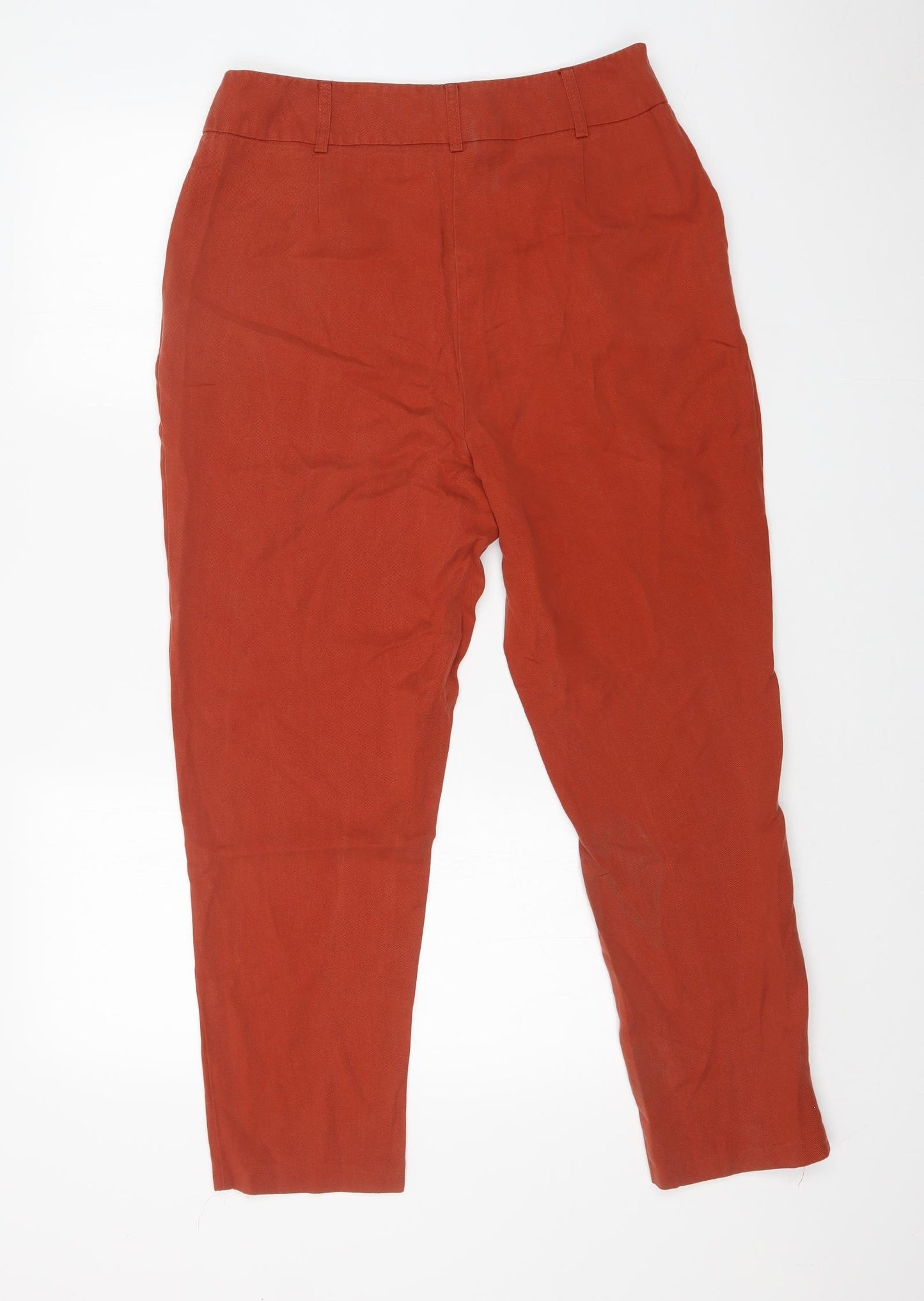Monsoon Womens Orange   Trousers  Size 12 L24 in