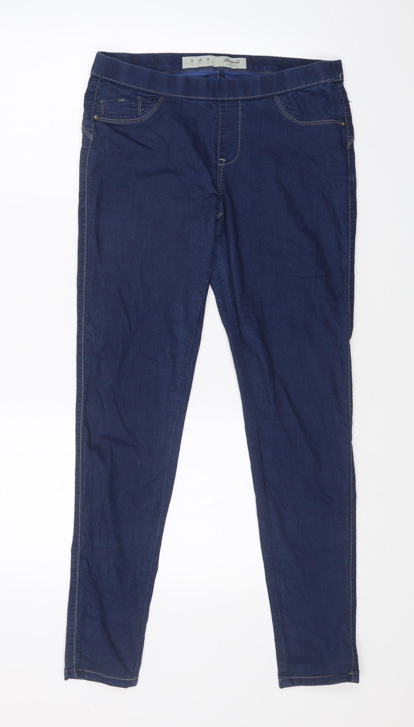 DENIM CO Womens Blue   Jegging Leggings Size 12 L28 in