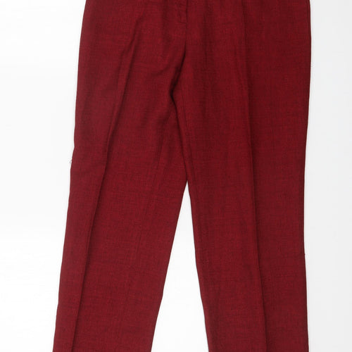 AMANDA GRIS Womens Red   Trousers  Size 28 in L28 in