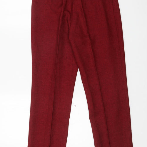 AMANDA GRIS Womens Red   Trousers  Size 28 in L28 in