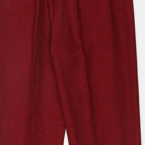 AMANDA GRIS Womens Red   Trousers  Size 28 in L28 in