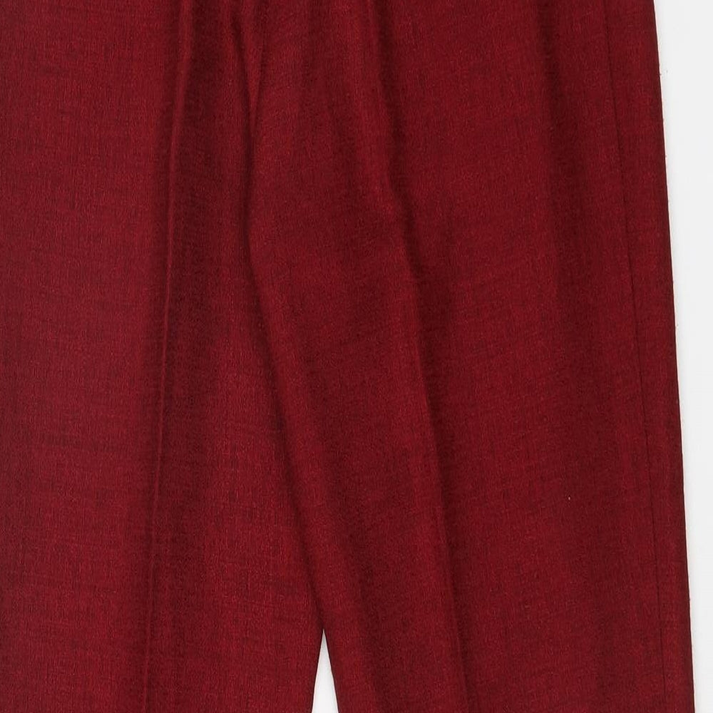 AMANDA GRIS Womens Red   Trousers  Size 28 in L28 in