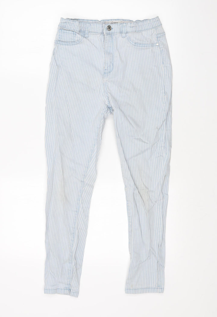 DENIM CO Girls Multicoloured Striped  Skinny Jeans Size 13-14 Years