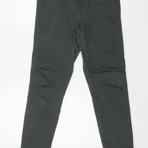 157 Womens Green   Skinny Jeans Size M L29 in