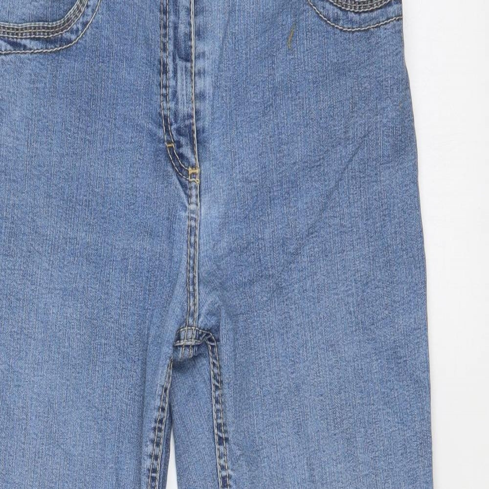 M&S Womens Blue   Straight Jeans Size 10 L24 in