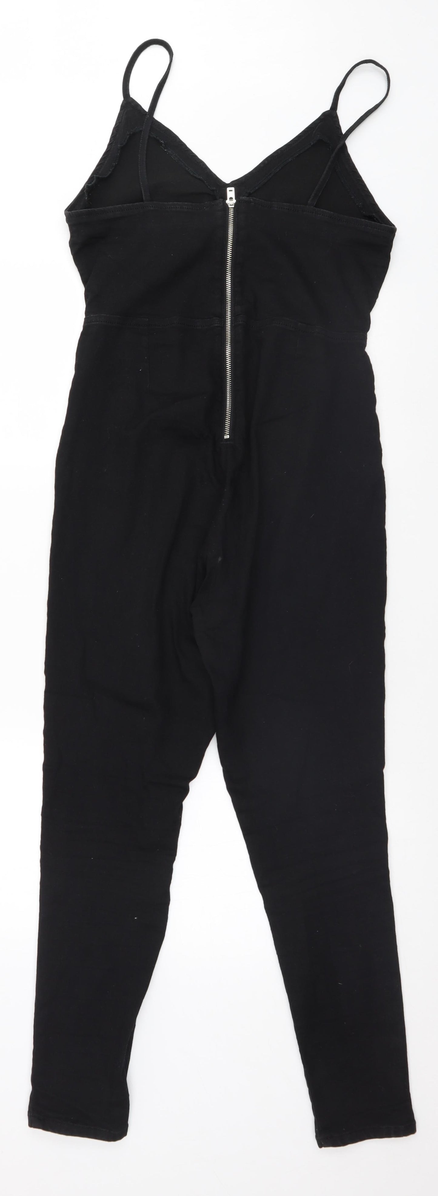 Topshop Womens Black   Trousers  Size 14 L25 in - Over Alls