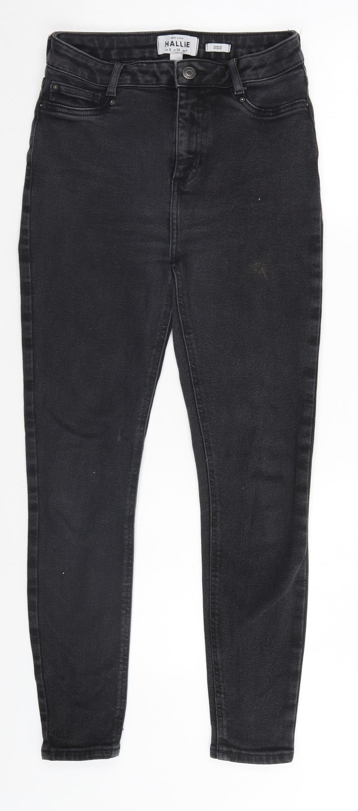 Disco Womens Black Straight Jeans Size 8 L26 in