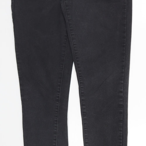 Denim & Co. Womens Black   Straight Jeans Size 10 L28 in