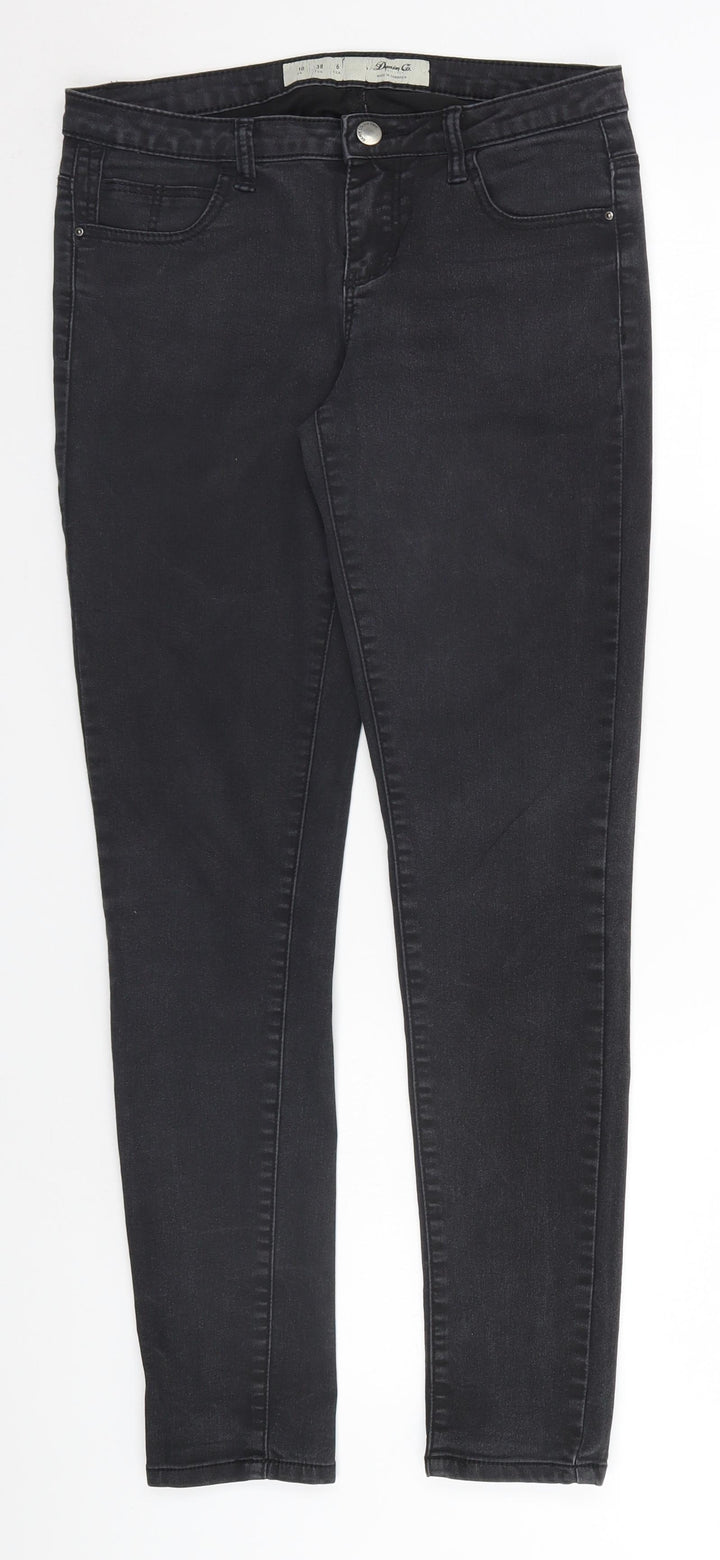 Denim & Co. Womens Black Straight Jeans Size 10 L28 in