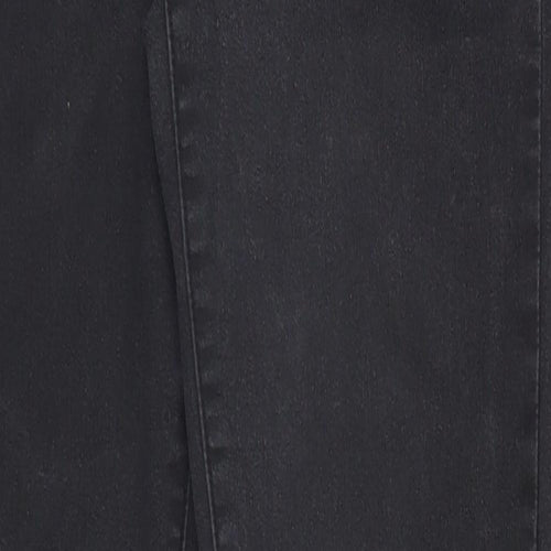 Denim & Co. Womens Black   Straight Jeans Size 10 L28 in