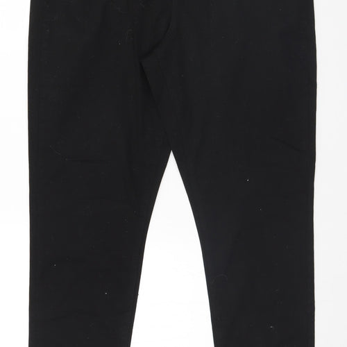 Denim & Co. Womens Black   Trousers  Size 18 L30 in